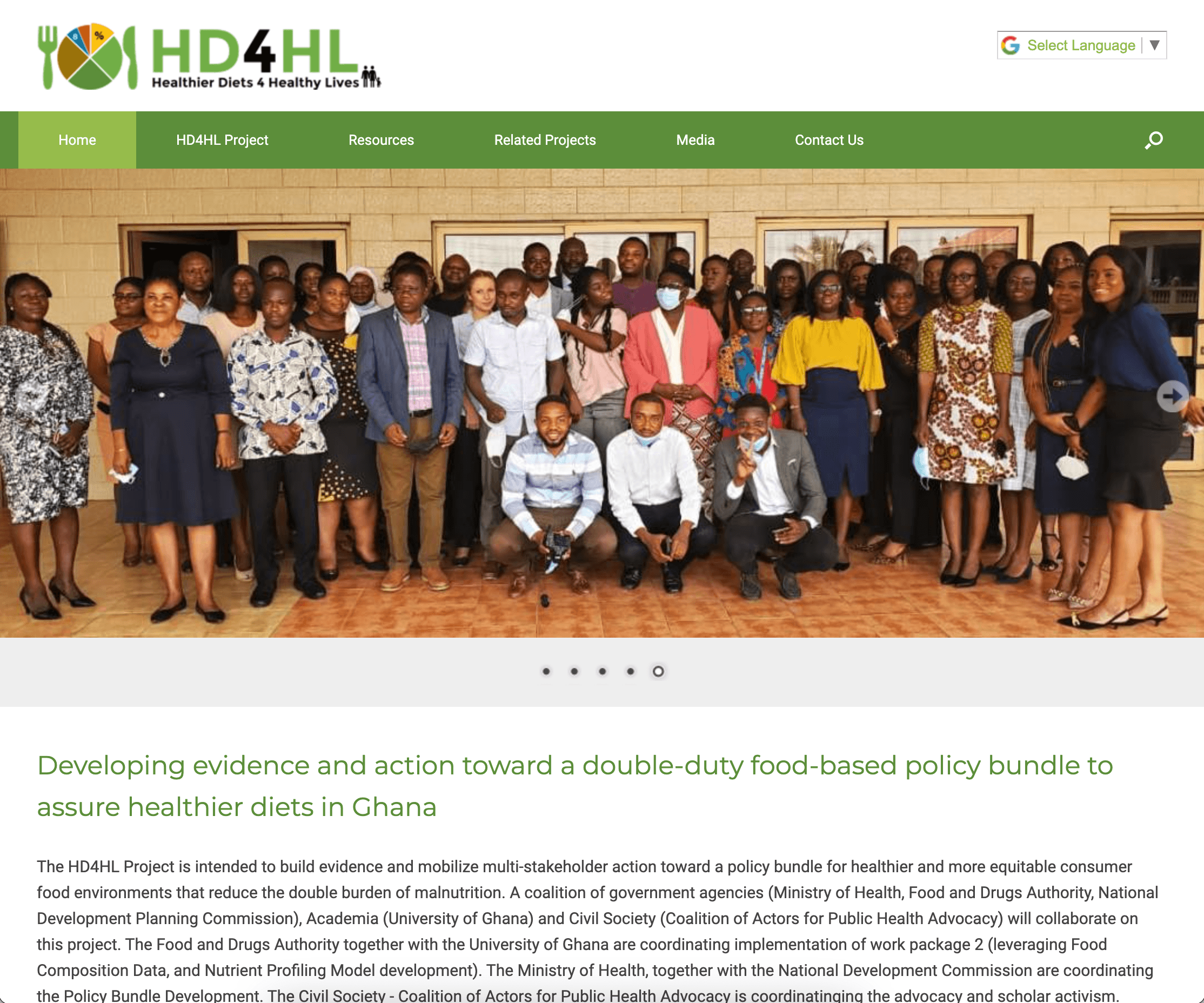 Healthier Diets for Healthy Lives